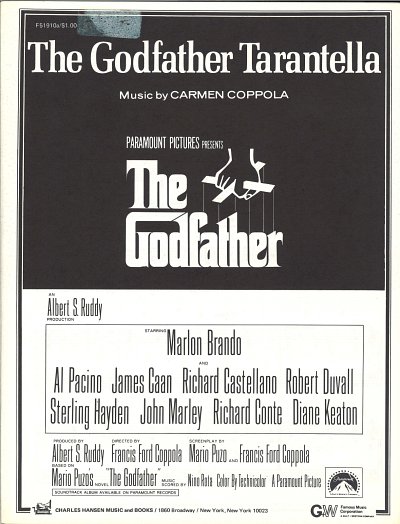 DL: C. Coppola: The Godfather Tarantella, Klav