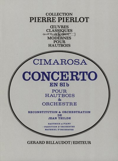 D. Cimarosa: Concerto En Sib, ObKlav (KlavpaSt)