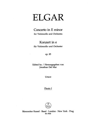 E. Elgar: Konzert in e op. 85, VcOrch (HARM)