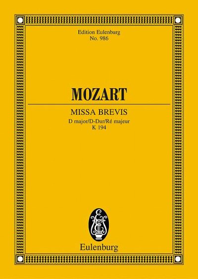 W.A. Mozart: Missa brevis D major
