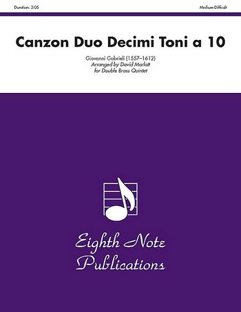 G. Gabrieli: Canzon Duo Decimi Toni a 10, 10Blech (Pa+St)