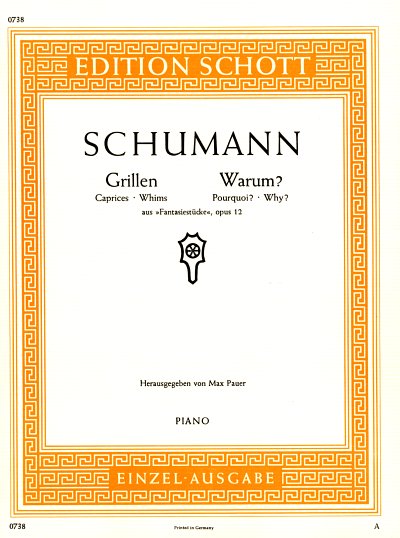 R. Schumann: Warum? / Grillen op. 12/3 and 4 , Klav