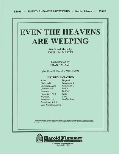Even the Heavens are Weeping, Orch (Pa+St)