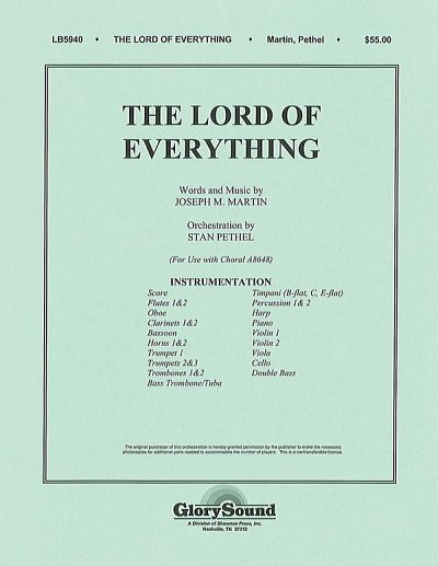 J. Martin: The Lord of Everything, Sinfo (Pa+St)
