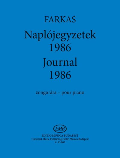 F. Farkas: Journal 1986, Klav