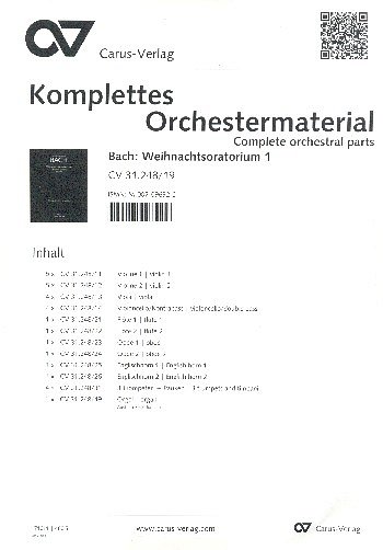 J.S. Bach: Weihnachtsoratorium BWV 248, 5GsGch4OrBc (Stsatz)