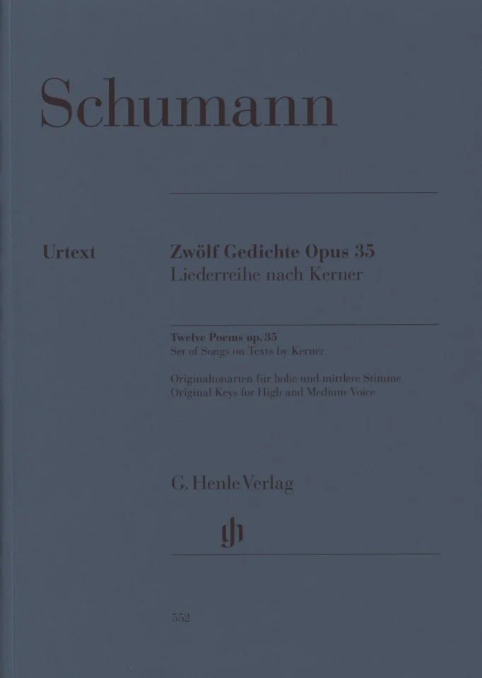 R. Schumann: Zwölf Gedichte op. 35 , GesHMKla (0)