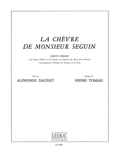 H. Tomasi: Chevre de M. Seguin Female Voice & Piano, Ch (Bu)