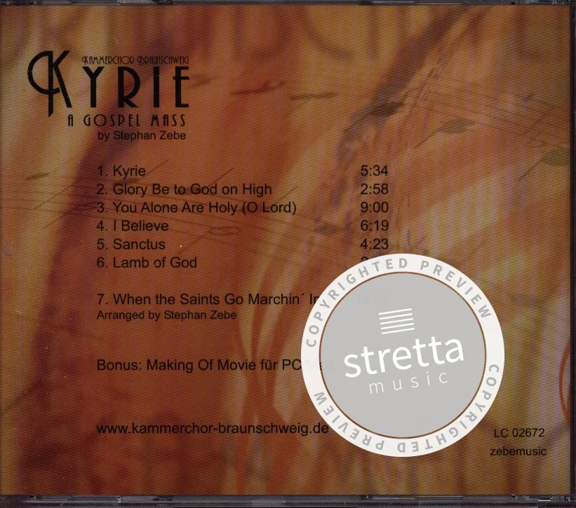S. Zebe: Kyrie - A Gospel Mass (CD) (1)