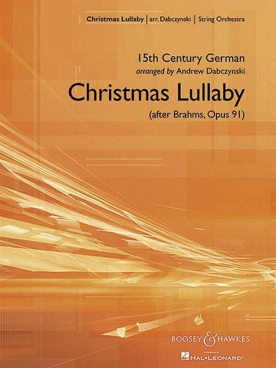 J. Brahms: Christmas Lullaby, Sinfo (Pa+St)