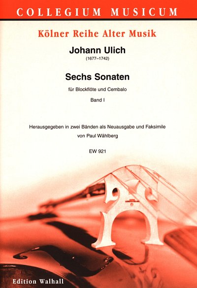 J. Ulich: 6 Sonaten Band 1 (Nr.1-3)
