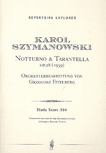 K. Szymanowski: Notturno & Tarantella op. 28, VlOrch (Stp)