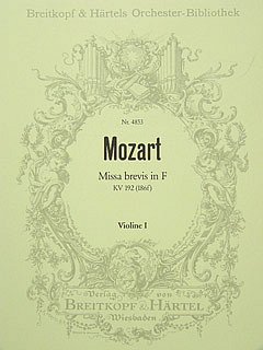 W.A. Mozart: Missa brevis in F KV 192