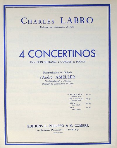 C. Labro: Concertino op. 32 no. 3 en sol , KbKlav (KlavpaSt)