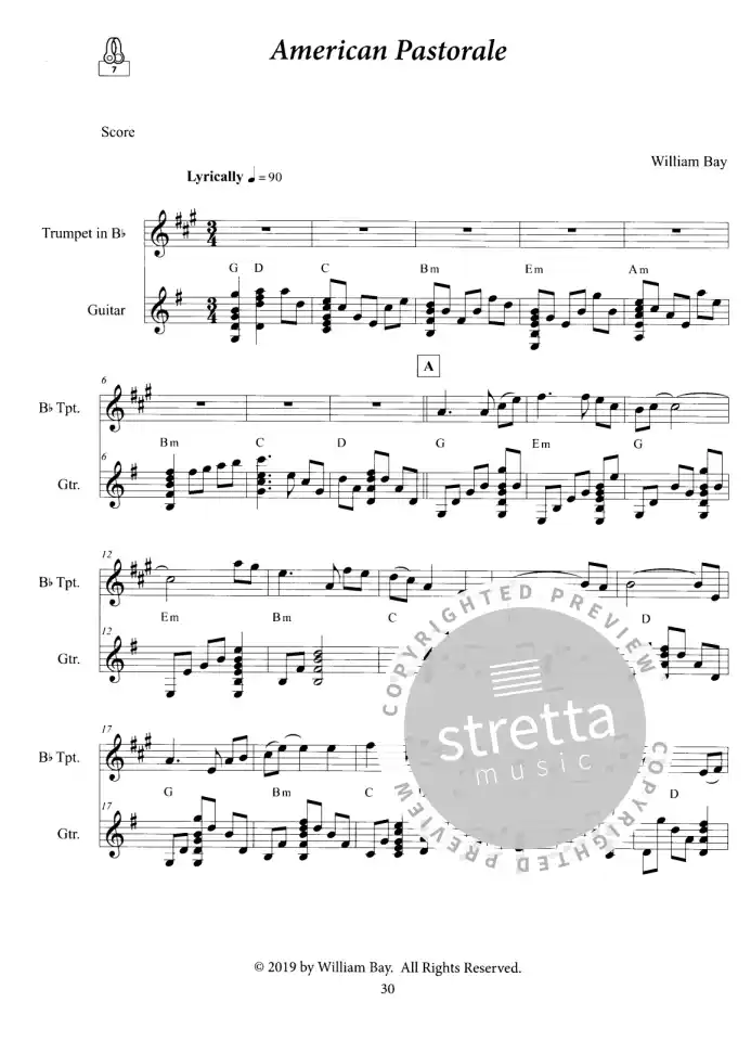 W. Bay: Trumpet and Guitar, TrpB1-2Git (Pa+StMed) (2)