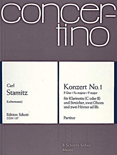 DL: C. Stamitz: Konzert No. 1 F-Dur (Part.)
