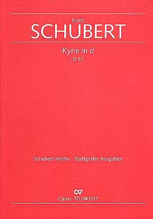 F. Schubert: Kyrie fuer eine Messe in d D 31 / Partitur