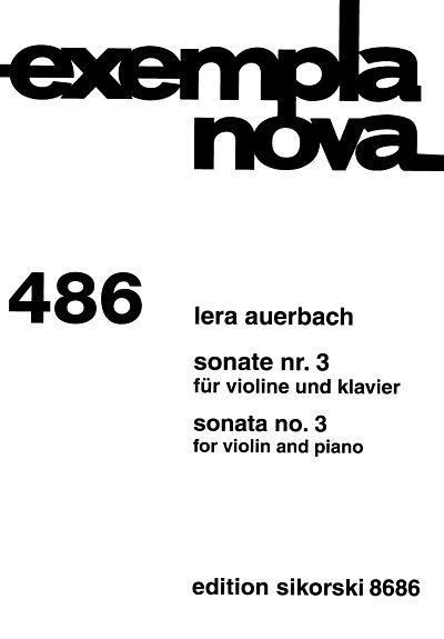 L. Auerbach: Sonate Nr. 3 für Violine und Klavier