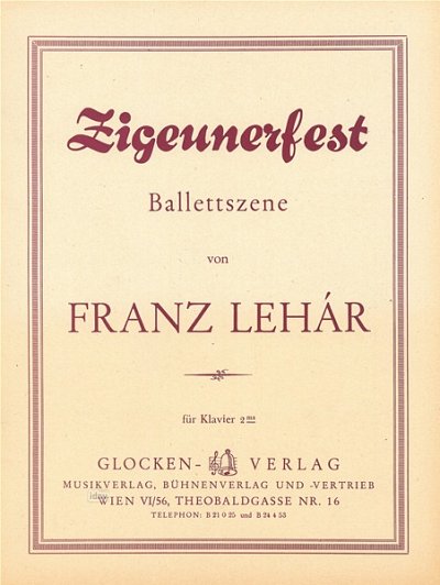 F. Lehár: Zigeunerfest, Ballett - Szene