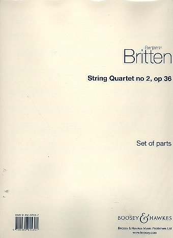B. Britten: String Quartet 2 In C op. 36, 2VlVaVc (Stsatz)