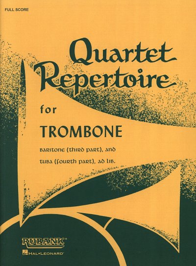 Quartet Repertoire for Trombone, Pos (Part.)