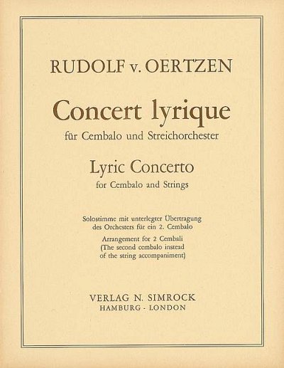 O.R. von: Concert lyrique op. 32 