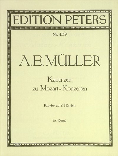 Mueller August Eberhard: Kadenzen Zu Mozart Konzerten