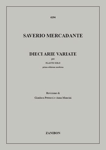 Dieci Arie Variate (10), Fl (Part.)