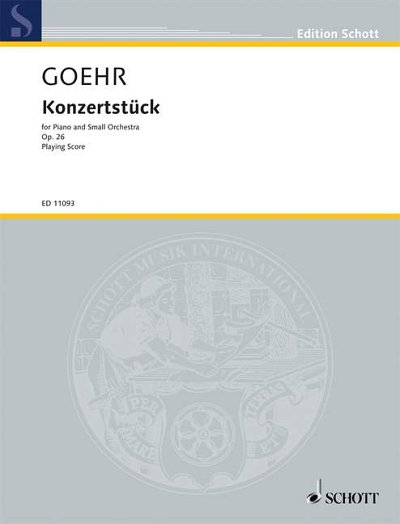 A. Goehr: Konzertstück
