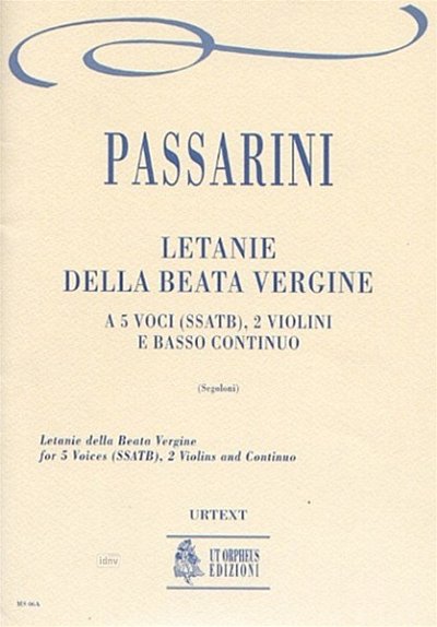Passarini, Camillo Francesco: Letanie della Beata Vergine