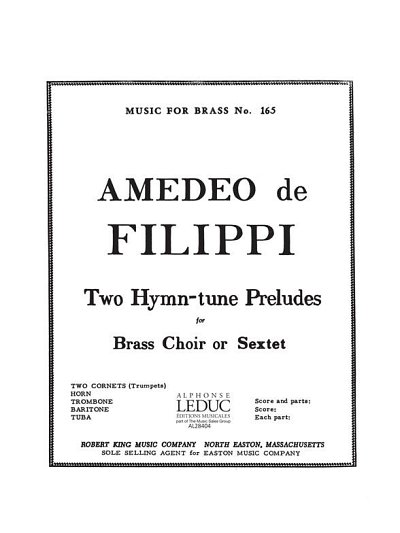 Am-de-Fillipi: 2 Hymn-tune Preludes, Blech6 (Pa+St)