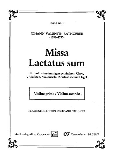 J.V. Rathgeber: Missa Laetatus Sum