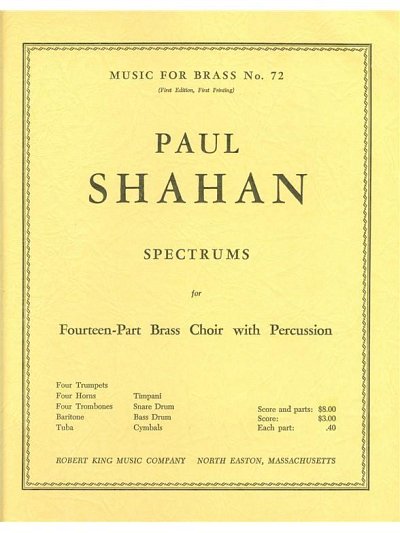 P. Shahan: Spectrums, 14BlechPauPe (Pa+St)