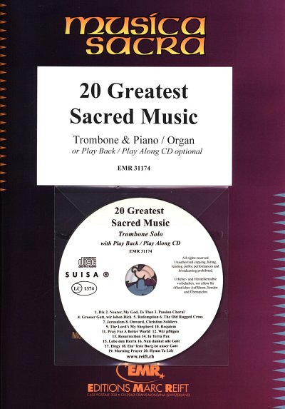 20 Greatest Sacred Music, PosKlv/Org (+CD)