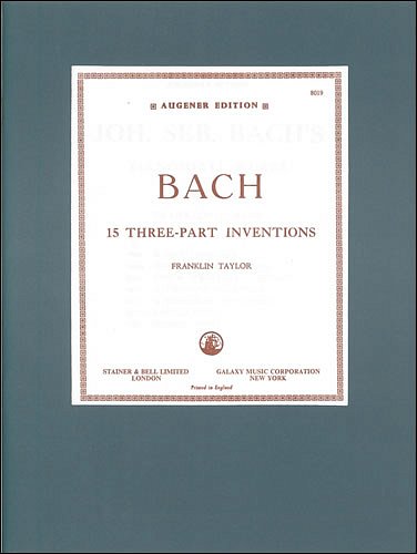 J.S. Bach: The Three-Part Inventions, Klav