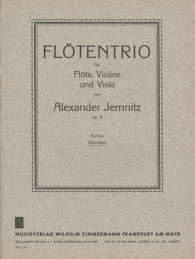 A. Jemnitz: Trio op. 19, FlVlVa (Stsatz)