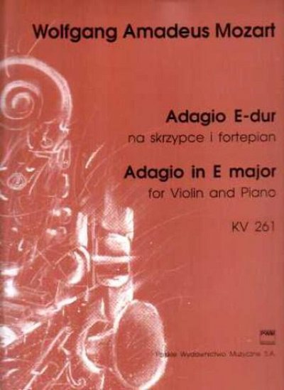 W.A. Mozart: Adagio In E Major, VlKlav (KlavpaSt)