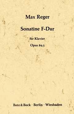 M. Reger: Sonatine Nr. 3  F-Dur op. 89