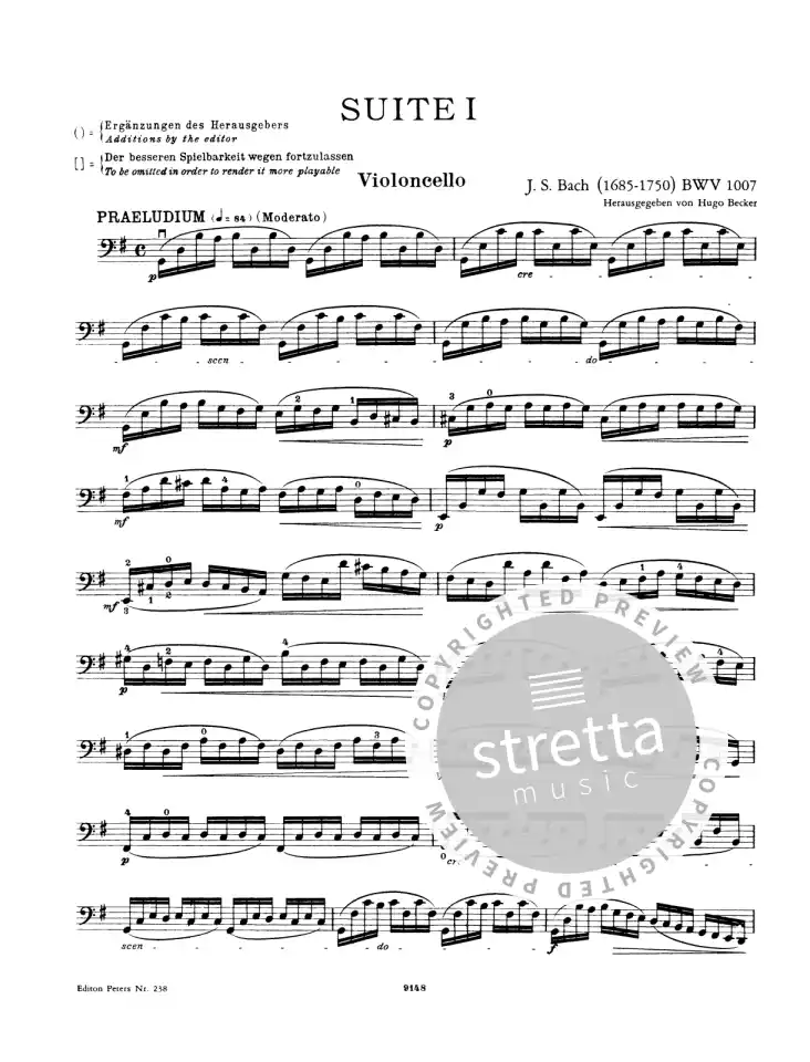 J.S. Bach: Suiten BWV 1007-1012, Vc (1)