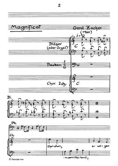 Zacher, Gerd: Magnificat (1960)