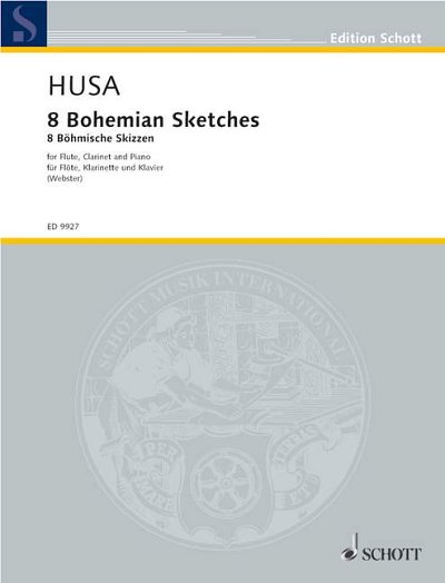 DL: K. Husa: 8 Bohemian Sketches, FlKlarKlav (Pa+St)