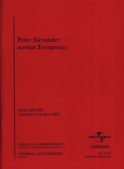 P. Alexander: Peter Alexander serviert Evergreens, GesKlav