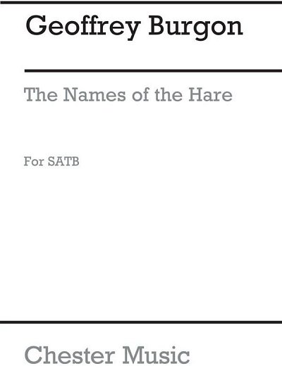 G. Burgon: The Names Of The Hare