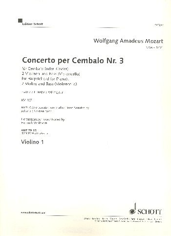 W.A. Mozart: Concerto III Es-Dur KV 107  (Vl1)