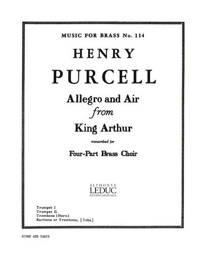 H. Purcell: Allegro And Air Fom 'King Arthur' (Pa+St)