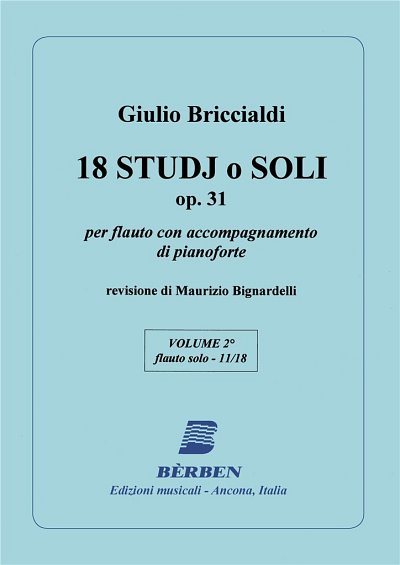 G. Briccialdi: 18 Studi O Soli Opus 31 Vol. 2, Fl