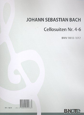 J.S. Bach y otros.: Cellosuiten Nr 4-6 BWV1010-1012