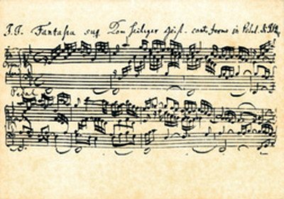 J.S. Bach: Postkarte Bach - Fantasia  (Karten10)