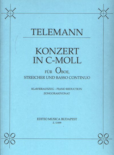 G.P. Telemann: Konzert in c-Moll für Oboe, S, ObStrBc (KASt)