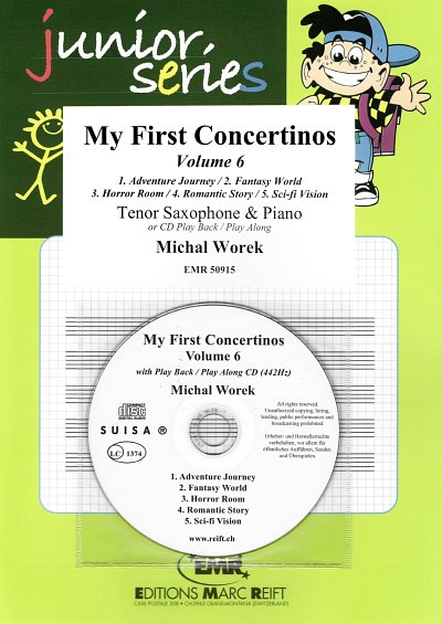 M. Worek: My First Concertinos Volume 6, TsaxKlv (+CD)